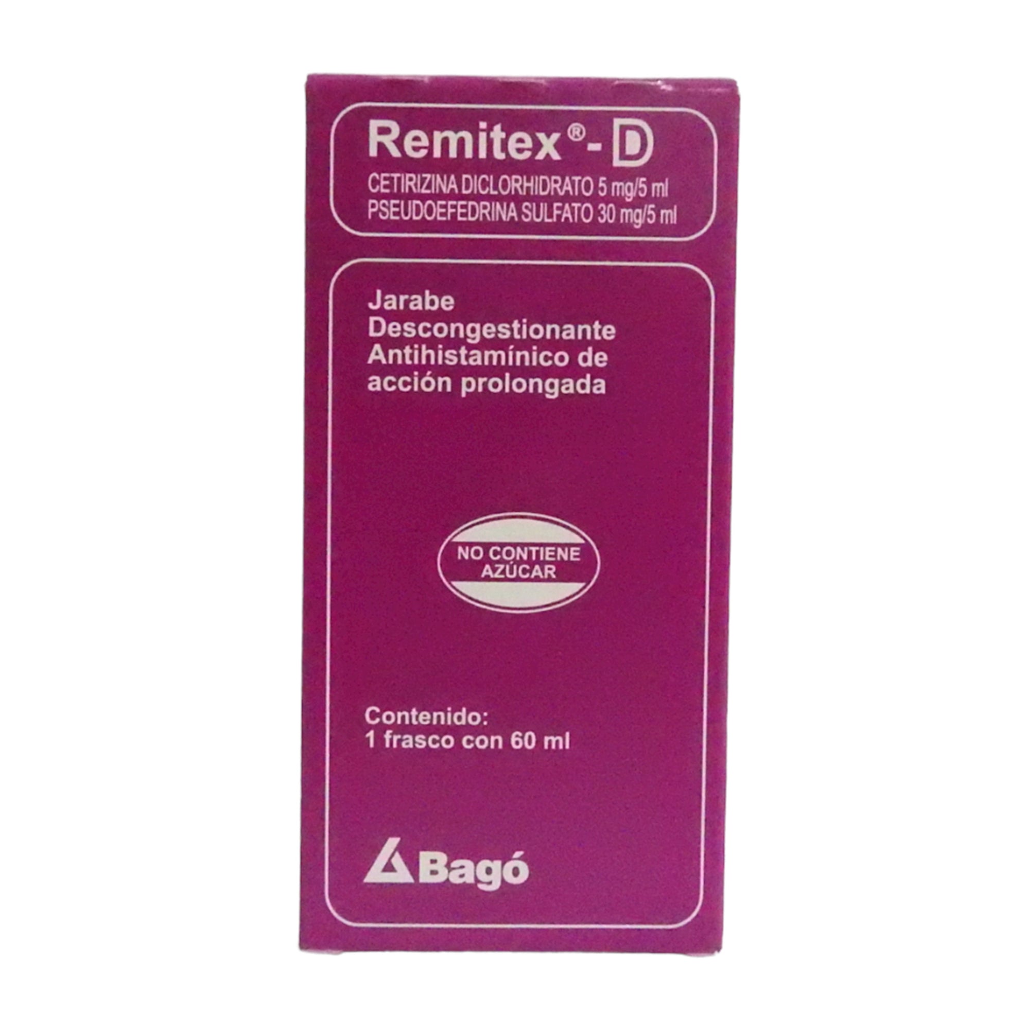 Remitex D Jbe X 60Ml Cetirizina Pseudoefedrina— Farmacorp