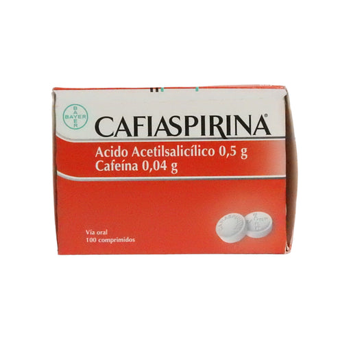 Cafiaspirina Comprimidos Acido Acetil Salicílico 500Mg Y Cafeí...