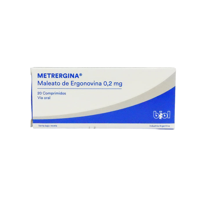 Metrergina 0.2Mg Maleato Ergonovina X Tableta