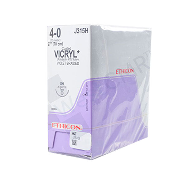 Ethicon Poly Vicryl Nro.4-0 Con Aguja De 2.5Cm J315h X Sobre