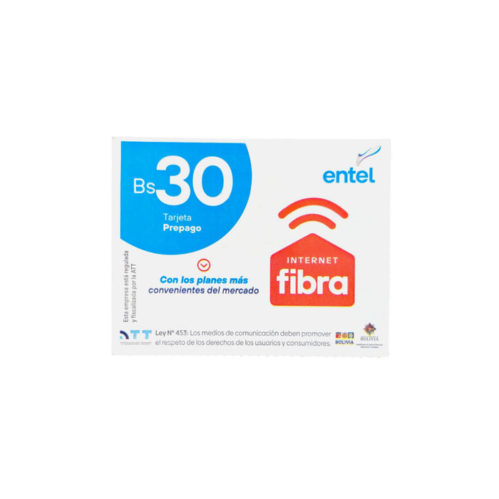 Tarjeta Entel Hola 30 Bs Telefono X Unidad