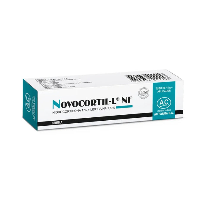 Crema Antihemorroidal Novocortil-L NF Hidrocortisona  Lidocaína X 15G