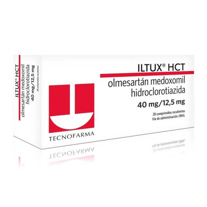 Iltux Hct 40Mg Olmesartán Y 12.5Mg Hidroclorotiazida X Tableta