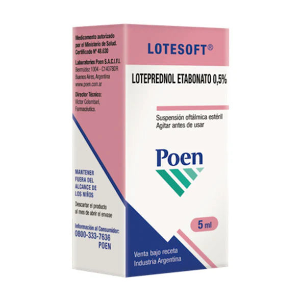 Lotesoft 0.5% Colirio X 5Ml Loteprednol Etabonato