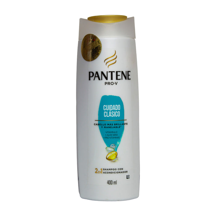 Pantene 2 En 1 Cuidado Clásico Shampoo Más Acondicionador X 400Ml
