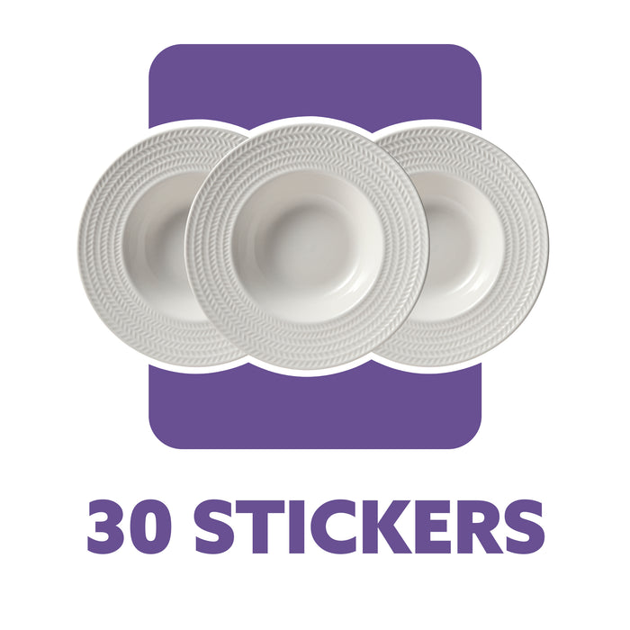 Juego De 3 Platos Hondos De Porcelana Masterpro