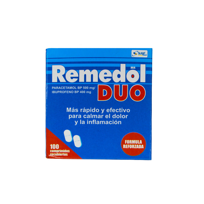 Remedol Duo Paracetamol 500Mg Y Ibuprofeno 400Mg X Tableta