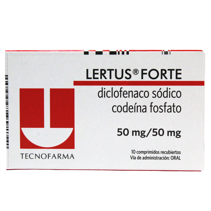 Codeina Fosfato Lertus Forte Diclofenaco Sodico 50Mg Y Codeina Fosfato 50Mg X Tableta ...