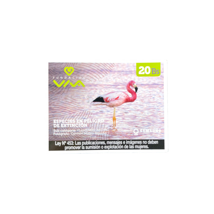 Tarjeta Viva 20 Bs Teléfono X Unidad