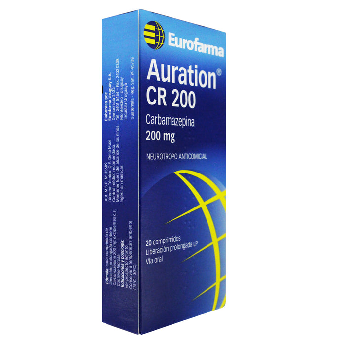 Auration Cr 200Mg Carbamazepina X Tableta