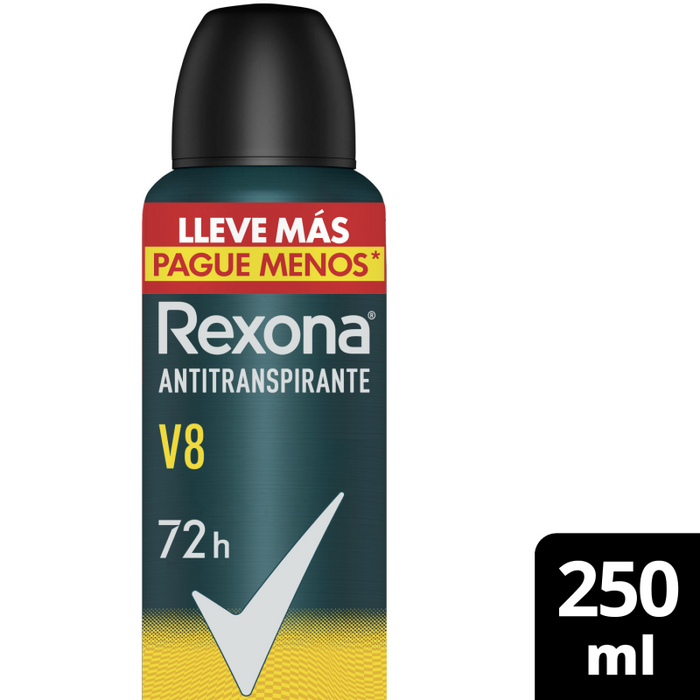 Rexona Aerosol Antitranspirante 72H X 250Ml V8