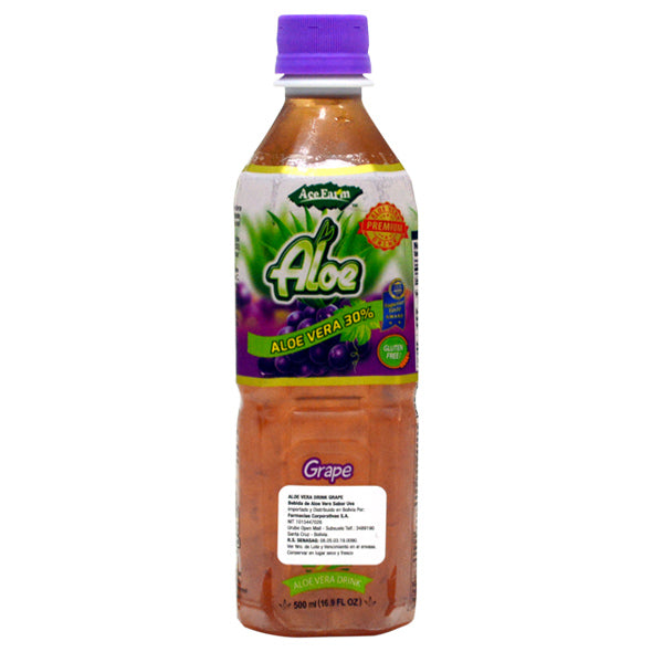 Aloe Vera Drink Grape Farmacorp X 500Ml